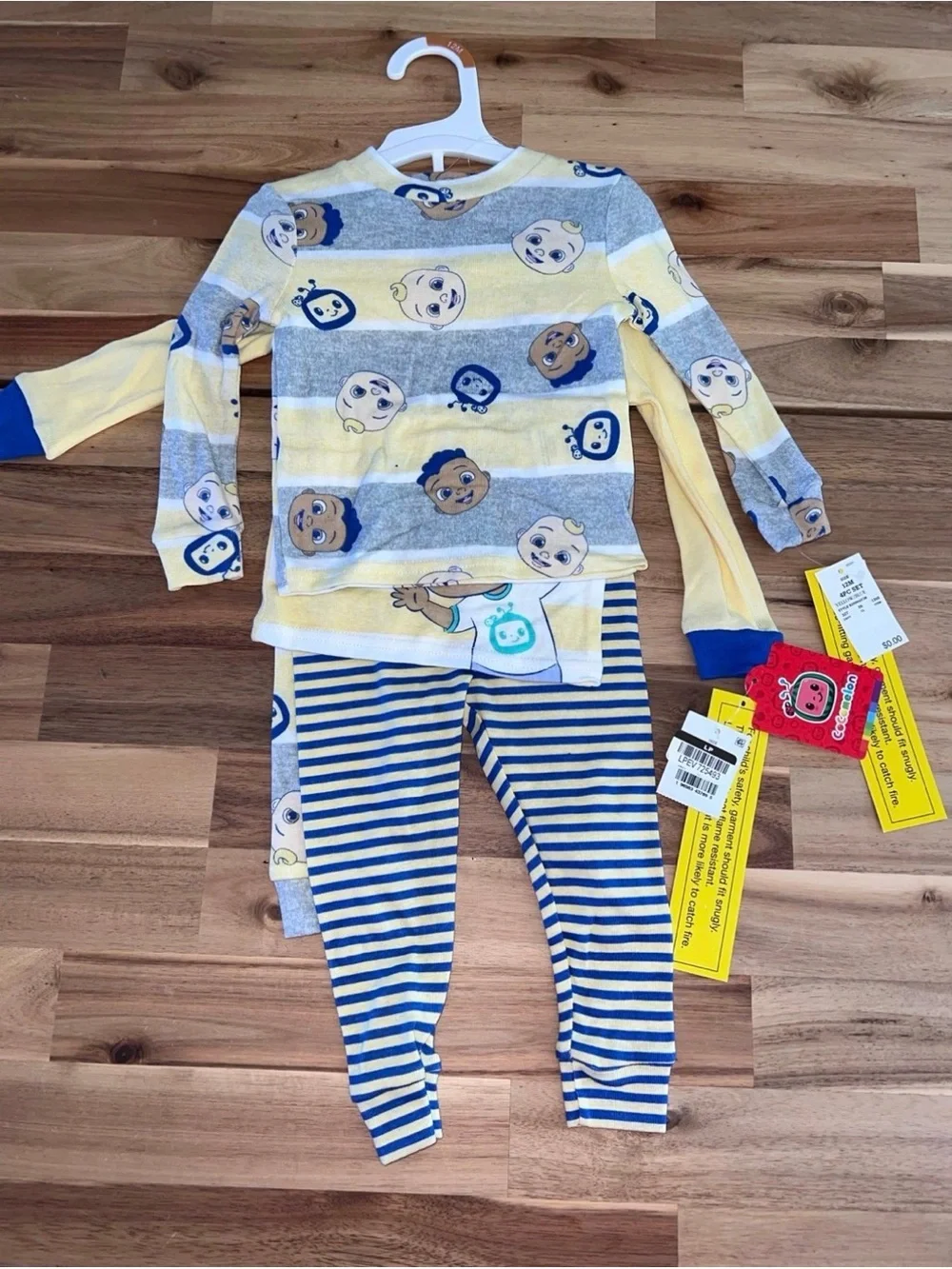 CoComelon Toddler Boys' 4pc Striped Snug Fit Pajama Set 12M